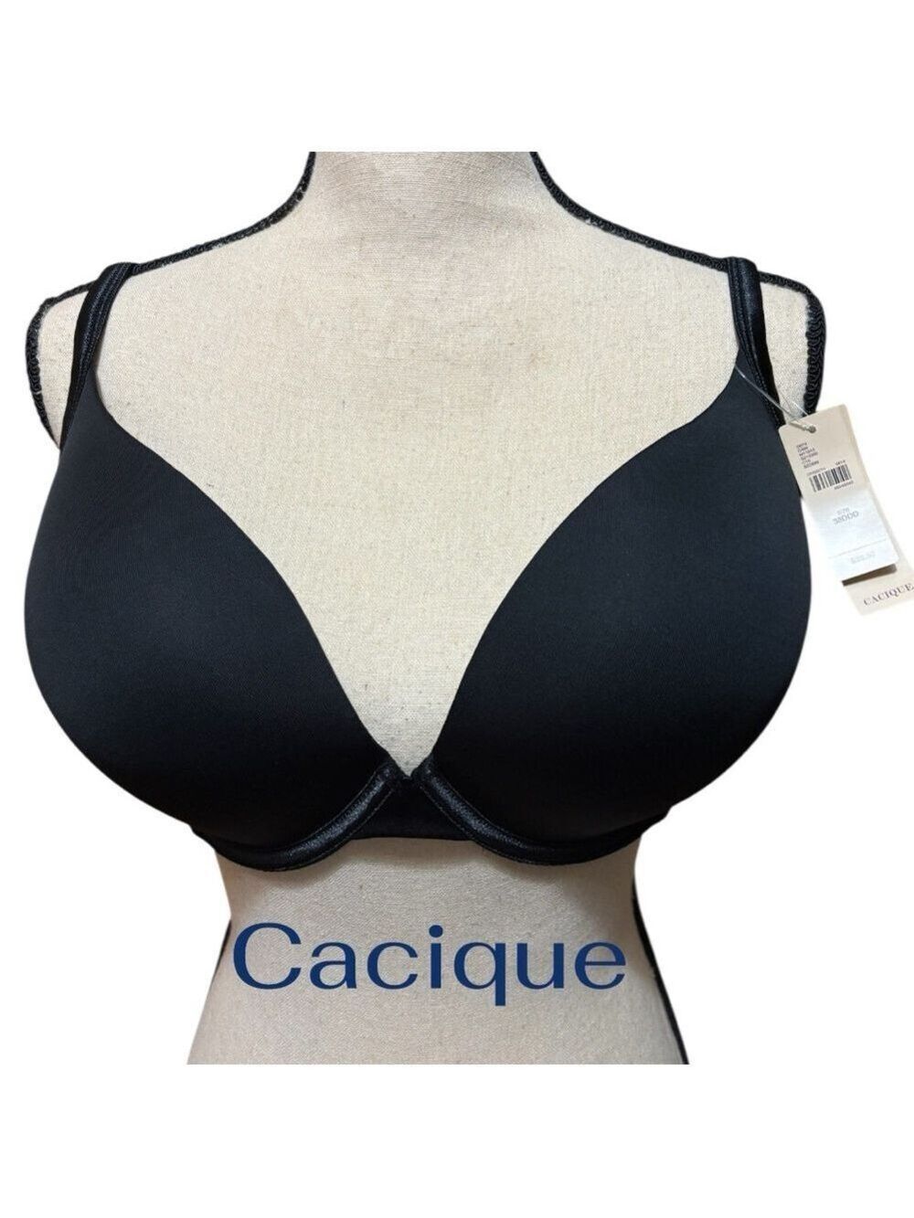Cacique-NWT 38DDD bra. Black. Smooth boost plunge underwire. New with tags!